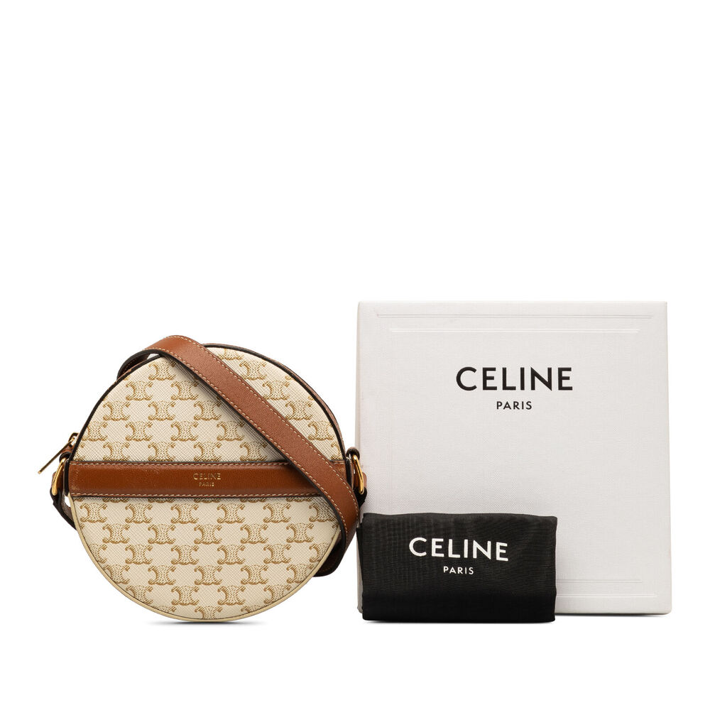 Auth Celine Triomphe Round Purse On #118983C84B - Picture 12 of 12